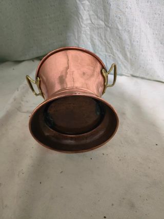 Cubremacetas cobre pequeño con asas