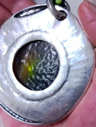 Collar Murano Auténtico con Colgante XL y Piedras