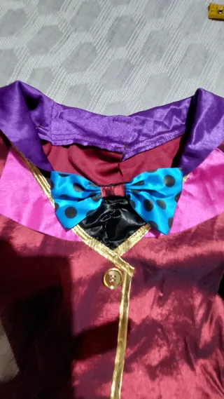 Vestito Carnevale Miss Hatter 7-8 anni Alice