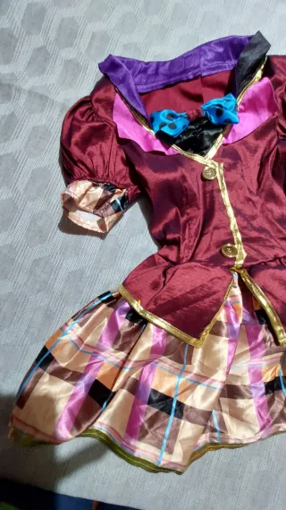 Vestito Carnevale Miss Hatter 7-8 anni Alice