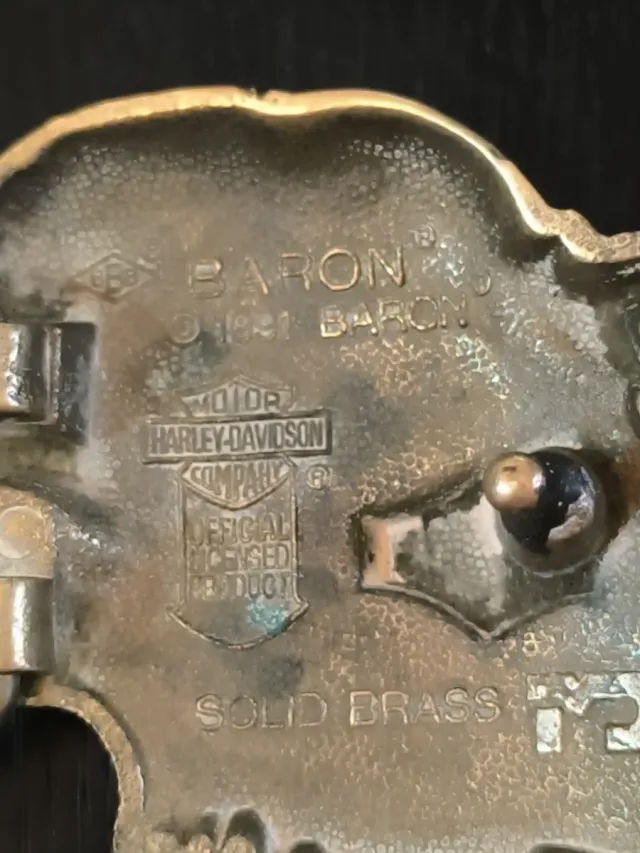 Hebilla Cinturón Harley Davidson Águila BARON 1991