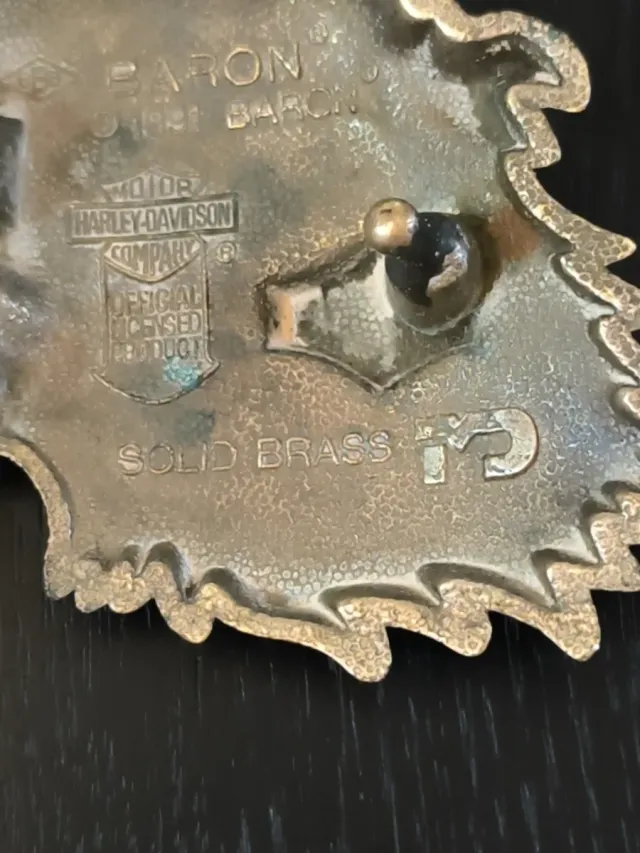 Hebilla Cinturón Harley Davidson Águila BARON 1991