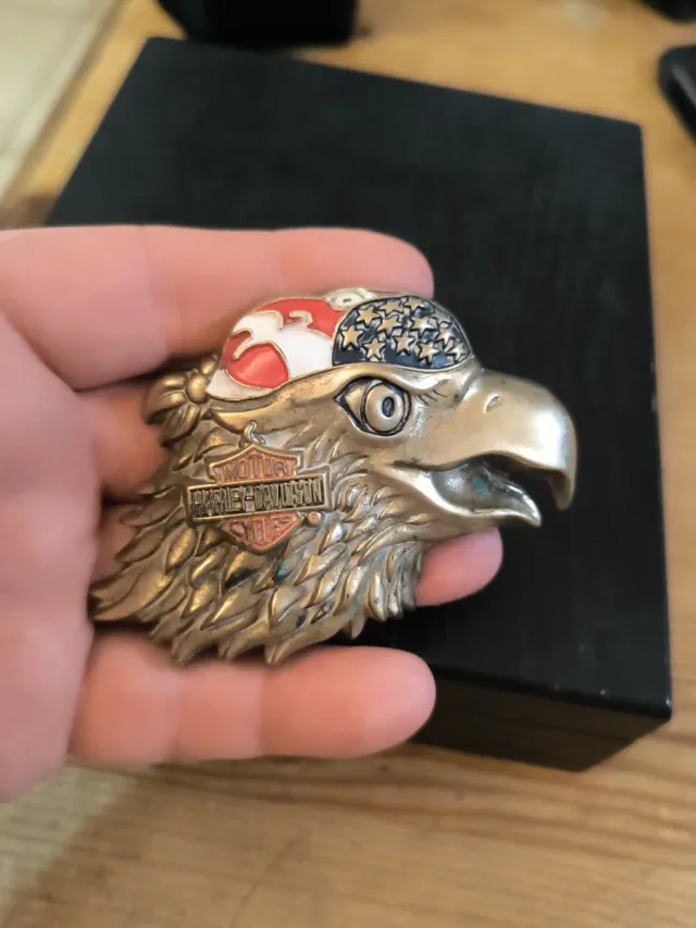 Hebilla Cinturón Harley Davidson Águila BARON 1991