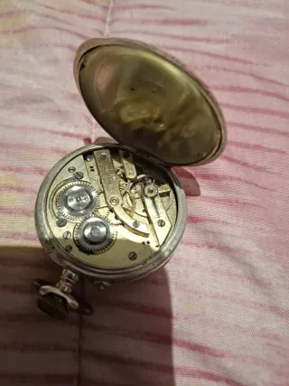 Orologio da tasca antico argento 800