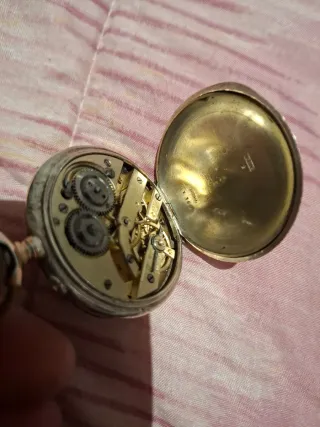 Orologio da tasca antico argento 800