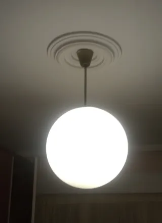 Lámpara de bola de cristal para techo