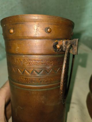 Cubos de cobre antiguos