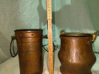 Cubos de cobre antiguos