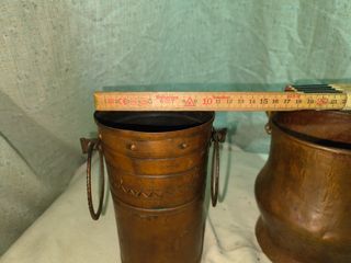 Cubos de cobre antiguos