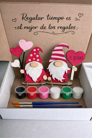 Pack San Valentín Gnomos para Pintar