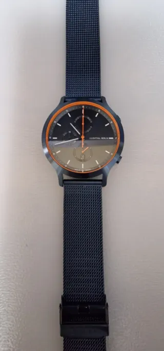 Reloj Cronógrafo Azul Naranja