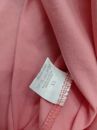 Camiseta rosa manga larga XL