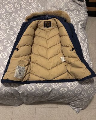 Giubbotto Woolrich lungo blu