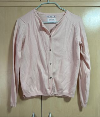 Chaqueta rosa de punto