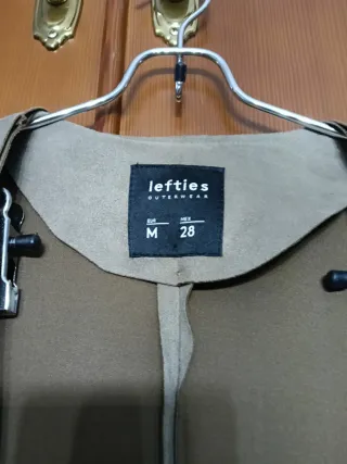 Chaqueta antelina Lefties camel M