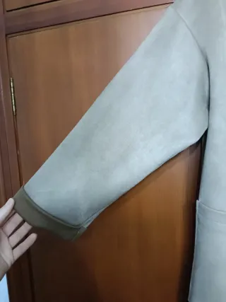 Chaqueta antelina Lefties camel M