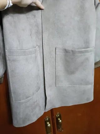 Chaqueta antelina Lefties camel M