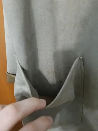 Chaqueta antelina Lefties camel M