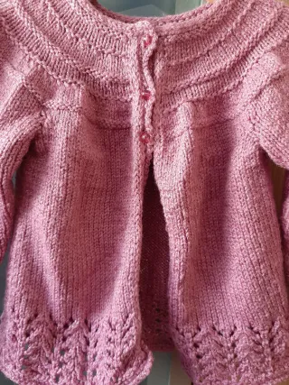 Chaqueta tejida niña 2-3 años