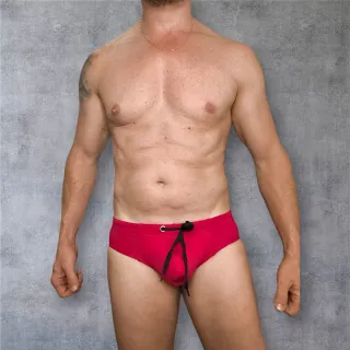 Bañador hombre rojo