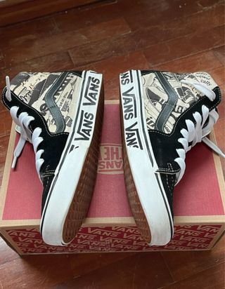 Tênis Vans Bota Sk8-Hi Preto e Branco NOVOS