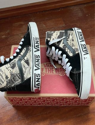 Tênis Vans Bota Sk8-Hi Preto e Branco NOVOS