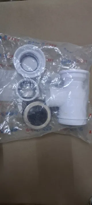 Sifón fregadero con válvula y cadena