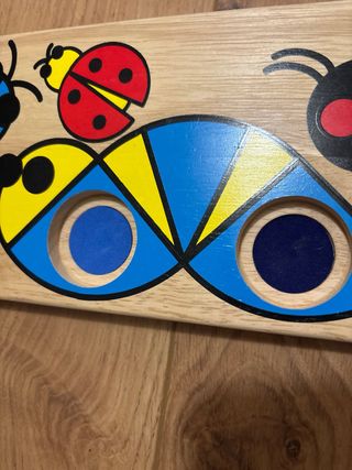 Puzzle de madera insectos para bebés