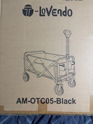 Carro Plegable LOVENDO AM-OTC05 Negro