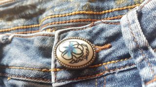 Jeans Desigual con Efectos Floral y Desgastados