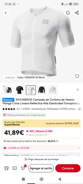 Maillot Rock Bros Blanco
