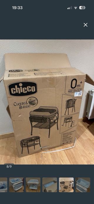 Cambiador y Bañera Chicco Cuddle & Bubble