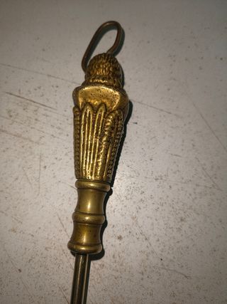 Pala recoge cenizas chimenea bronce