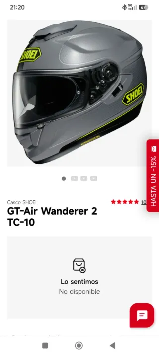 Shoei GT Air Wanderer 2 Talla L