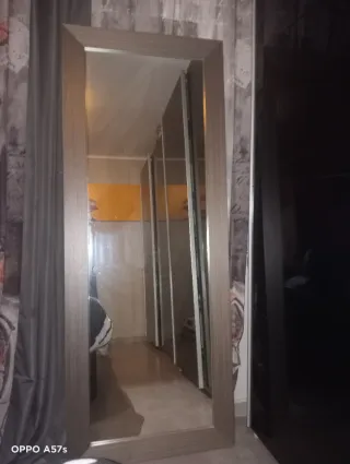 Espejo de madera y cristal