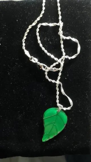 Collana Mod.Grumette Argento 925 Foglia +Box