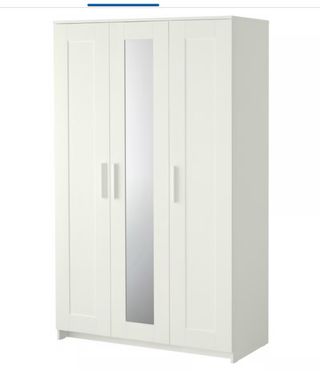 Armario blanco 3 puertas con espejo