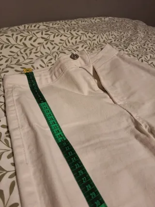 Pantalón campana vintage blanco nuevo