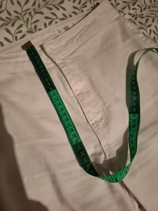 Pantalón campana vintage blanco nuevo