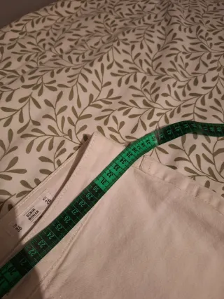 Pantalón campana vintage blanco nuevo