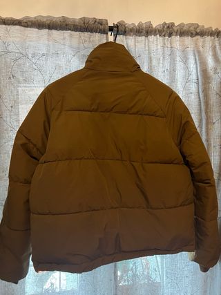 Piumino corto donna marrone