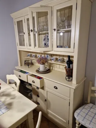 • Mesa de comedor extensible de 90 x 140