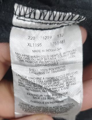 Chaqueta Columbia Negra Mujer Talla M