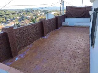 Pavimento impreso imitación piedra