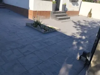 Pavimento impreso imitación piedra