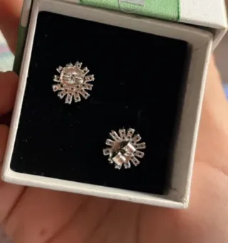 Pendientes de plata con circonitas