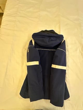 Chaqueta de esquí mujer azul y blanco