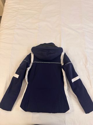 Chaqueta de esquí mujer azul y blanco