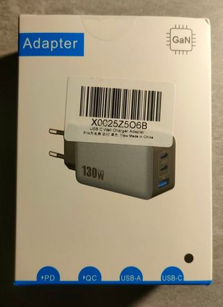 Caricabatterie USB C 130W GaN 3 Uscite