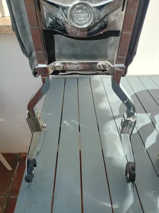 Escape doble, parabrisas , respaldo, Harley Davids